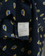 Night-blue shirt matte silk
