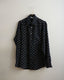 Night-blue shirt matte silk