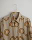 70s Print Silk Shirt