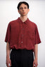 Bordeaux Silk Shirt | M-XXL