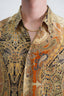 Paisley Gold Silk Shirt | S-L